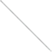 StringKing A Series Defense - 350 Grams, Silver, Full Length, Angled, Left Side, With Butt End