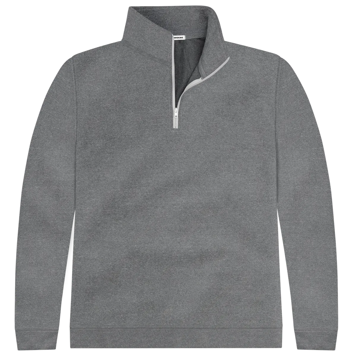 StringKing Men's FlexTech Quarter Zip - Relaxed Fit, Heather Gray, Front