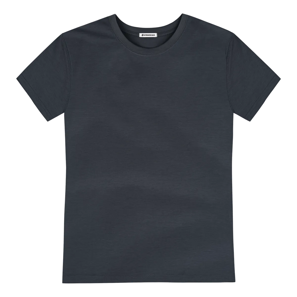 StringKing Men's FlexStyle Short Sleeve Crewneck T-Shirt - Sharp Fit, India Ink, Front