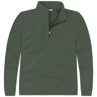 StringKing Men's Pima Terry Quarter Zip - Sharp Fit, Moss, Front