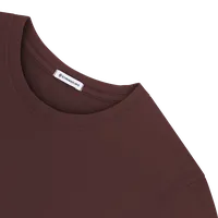 StringKing Men's Pima Jersey Tee - Sharp Fit, New Maroon, Detail