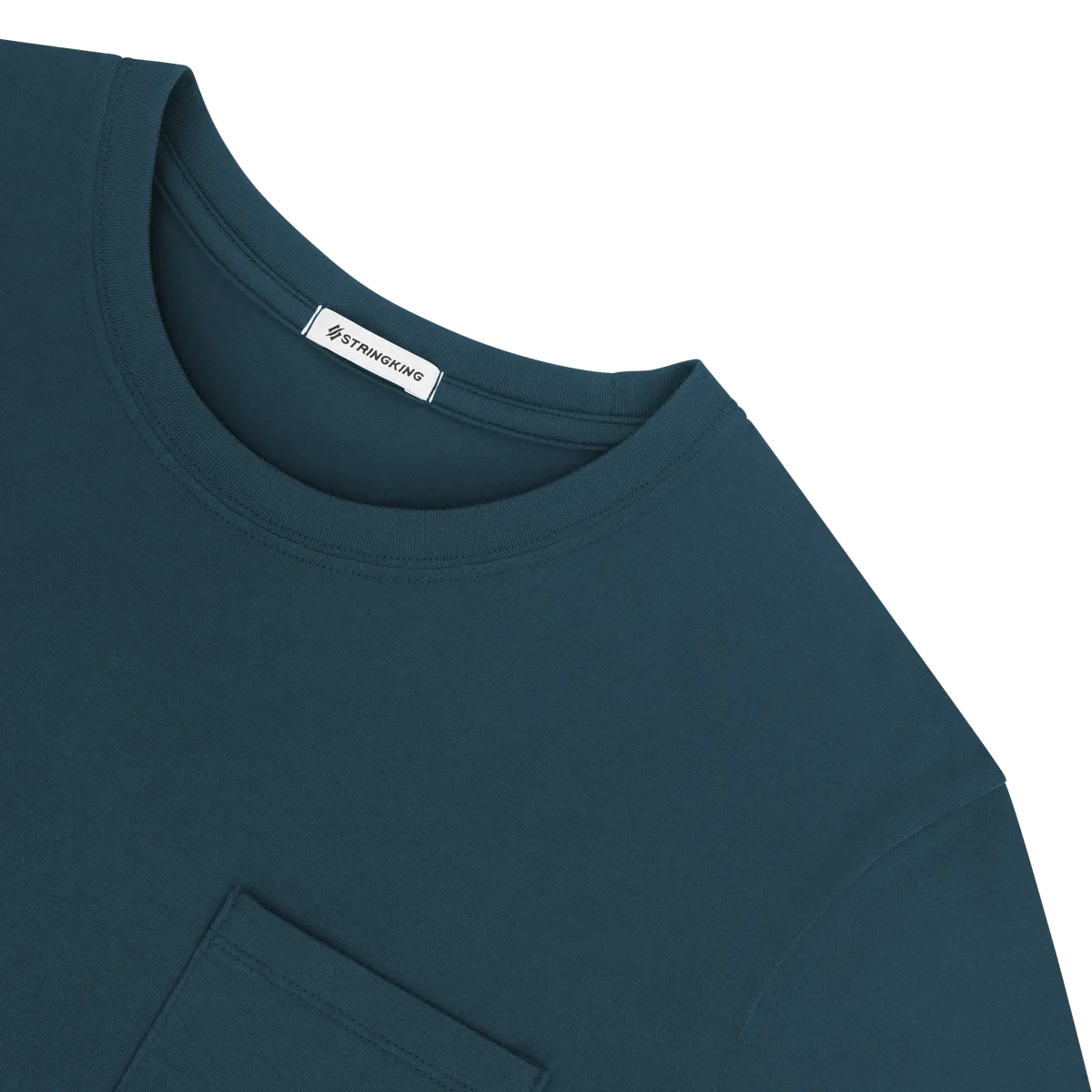 StringKing Men's Pima Jersey Pocket Tee Multi - Relaxed Fit, Navy, Detail