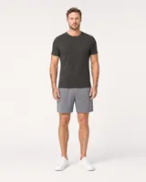StringKing Men's Pima Terry Tee - Sharp Fit, Peat, Full Front - Human Model