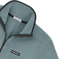 StringKing Men's Polartec Half Zip - Sharp Fit, Slate Top, Slate Bottom, Slate Sleeves, Black Trim, Detail