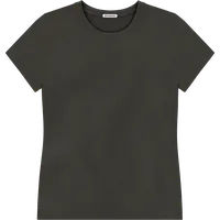 StringKing Women's Pima Terry Tee - Sharp Fit, Peat, Front