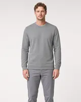 StringKing Men's StayWarm Sweater - Sharp Fit, Gray, Full Front - Human Model - Top of head to Knees