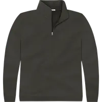 StringKing Men's Pima Terry Quarter Zip - Relaxed Fit, Peat, Front