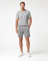 StringKing Men's StayWarm Shorts - Relaxed Fit, Gray, Full Front - Human Model