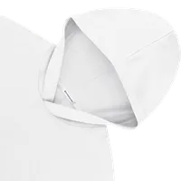 StringKing Women's Pima Cotton Hoodie - Relaxed Fit, White, Detail