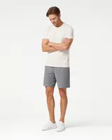 StringKing Men's Pima Jersey Tee - Sharp Fit, Tofu, Full Front Angle - Human Model