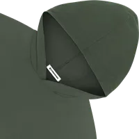 StringKing Men's Pima Jersey Hoodie - Sharp Fit, Moss, Detail