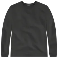 StringKing Men's Pima Cotton Crewneck Sweatshirt - Relaxed Fit, Black, Front