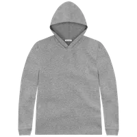 StringKing Men's Pima Cotton Lightweight Hoodie - Sharp Fit, Heather Gray, Front