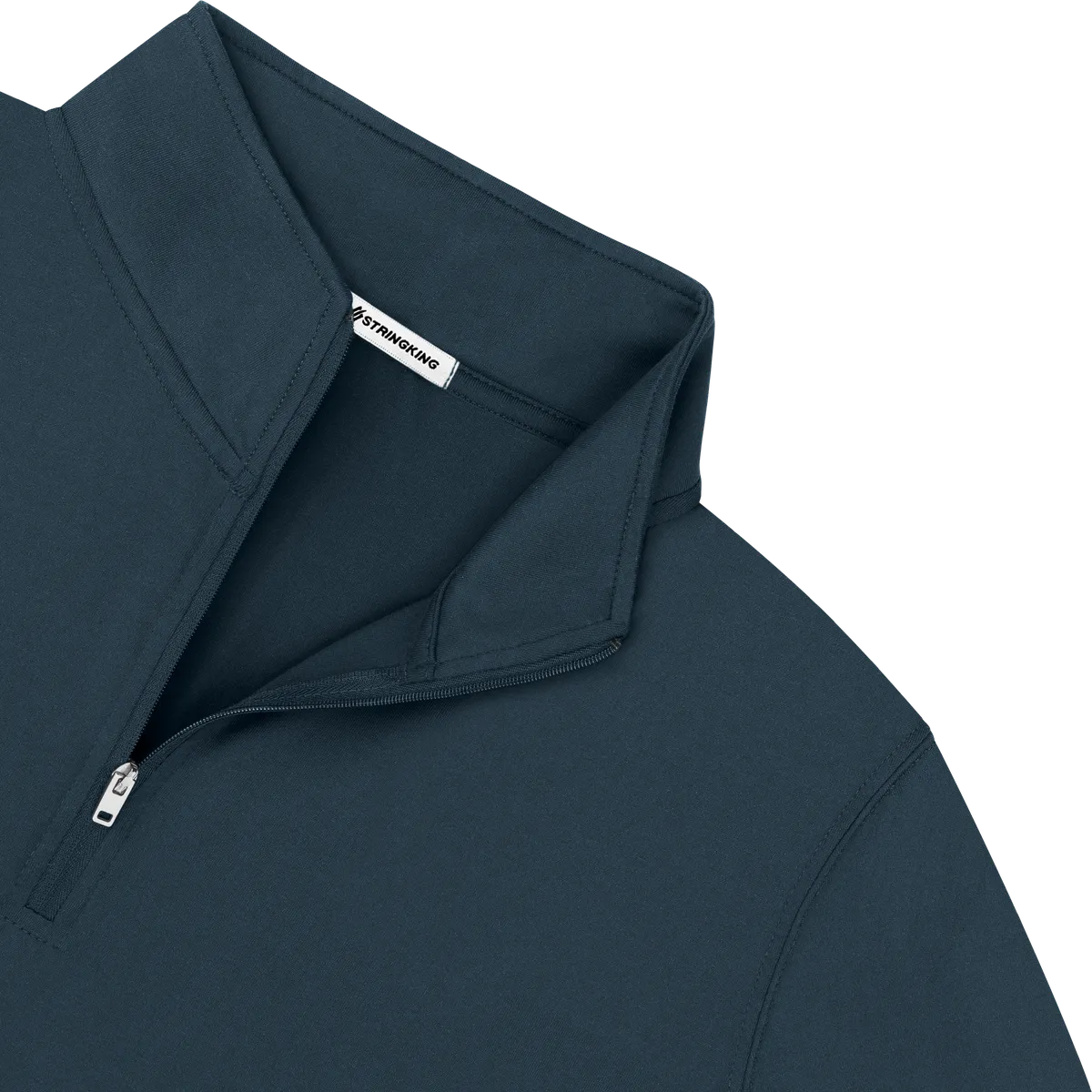 StringKing Women's FlexTech Quarter Zip - Sharp Fit, Navy, Detail