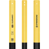 StringKing Men's Composite 2 Pro Faceoff - Bottom Lever, 155 Grams, Black / Yellow, Top Section, Right, Front, Left