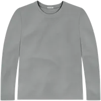 StringKing Men's StayCool Long Sleeve Tee - Relaxed Fit, Gray, Front