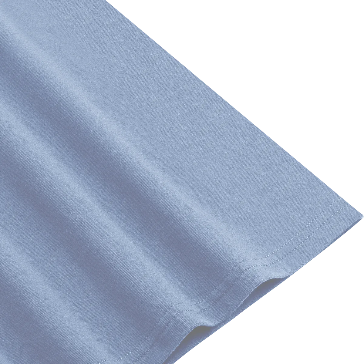 StringKing Women's Heavy Pima Cotton T-Shirt - Relaxed Fit, Slate Blue, Fabric