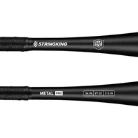 StringKing Metal Pro USA Slowpitch - 34" / 27 oz, Black, Bat Details, Horizontal