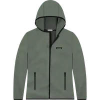 StringKing Women's Polartec Fleece Full Zip Hoodie with Pockets - Relaxed Fit, Avenue Green, Front