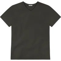 StringKing Men's Pima Jersey V-Neck Tee - Relaxed Fit, Peat, Front