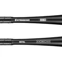 StringKing Metal BBCOR - Drop 3, 31" / 28 oz, Black, Bat Details, Horizontal
