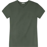 StringKing Men's Pima Jersey V-Neck Tee - Sharp Fit, Moss, Front