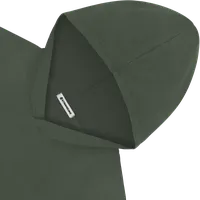 StringKing Men's Pima Terry Hoodie - Sharp Fit, Moss, Detail