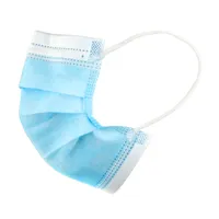 Youth 3-Layer Disposable Kids PPE Face Mask Side View