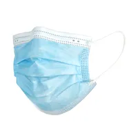 Disposable Surgical Mask Level 3 PPE Blue Angled View