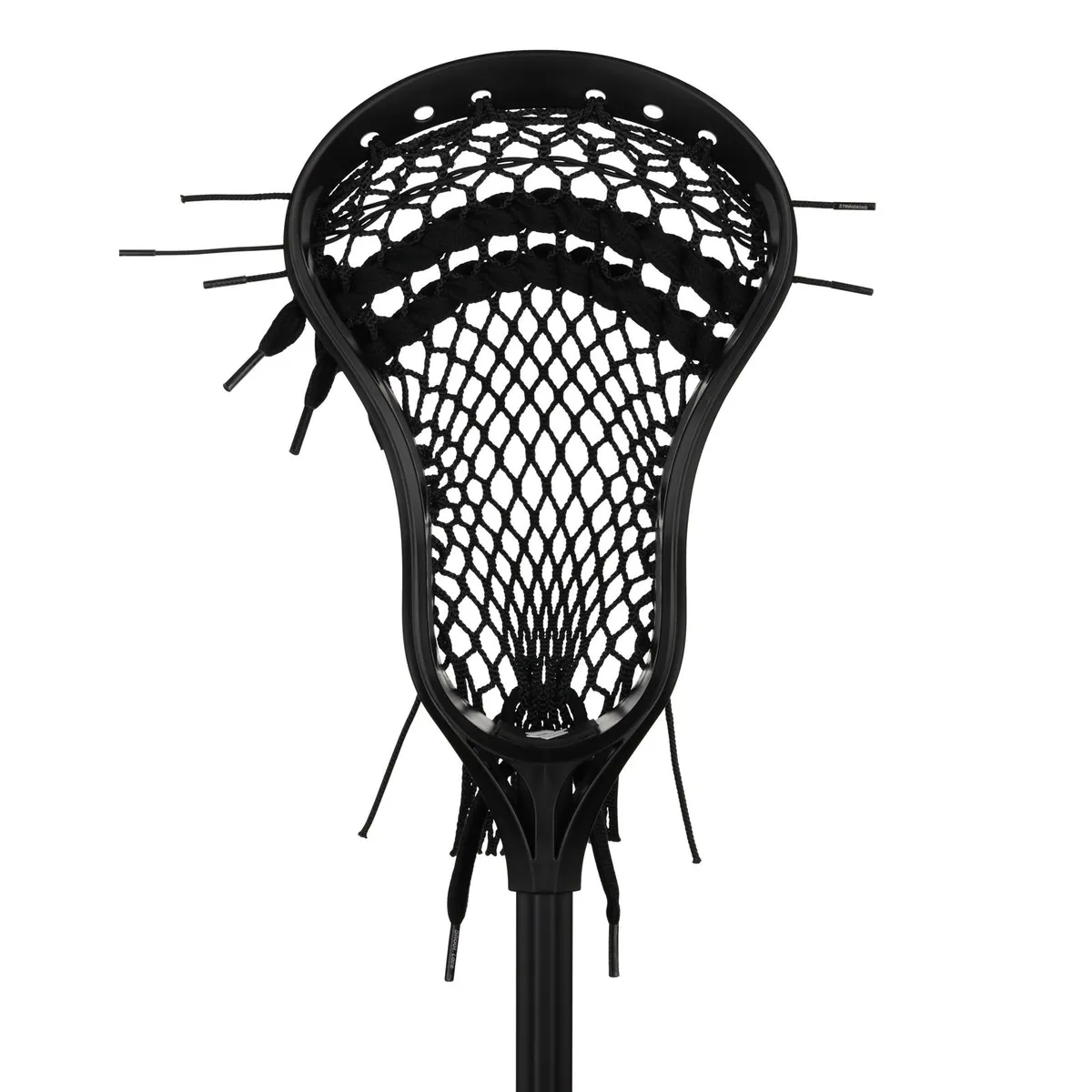 StringKing Starter Jr  Lacrosse Stick Black Face Angle