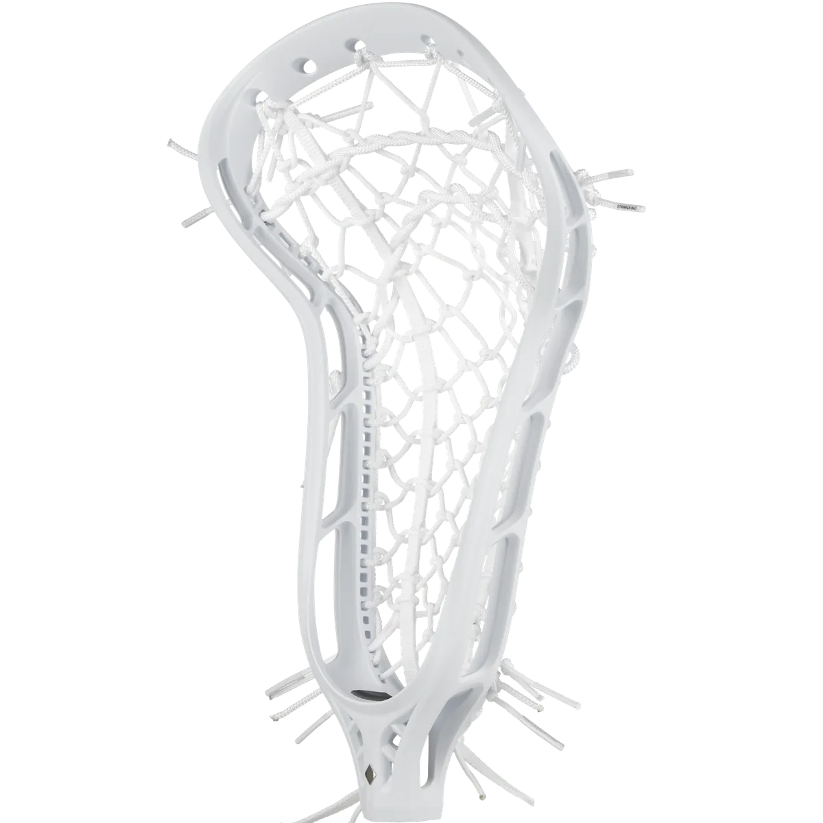 StringKing Women's Mark 2 Midfield - Strung, Mid, Tech Trad, White / White, Strung, Angled Front