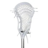 StringKing Complete Jr Youth Lacrosse Stick White Silver Angle
