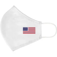 Washable Cloth Face Mask USA Made Printed Logo White