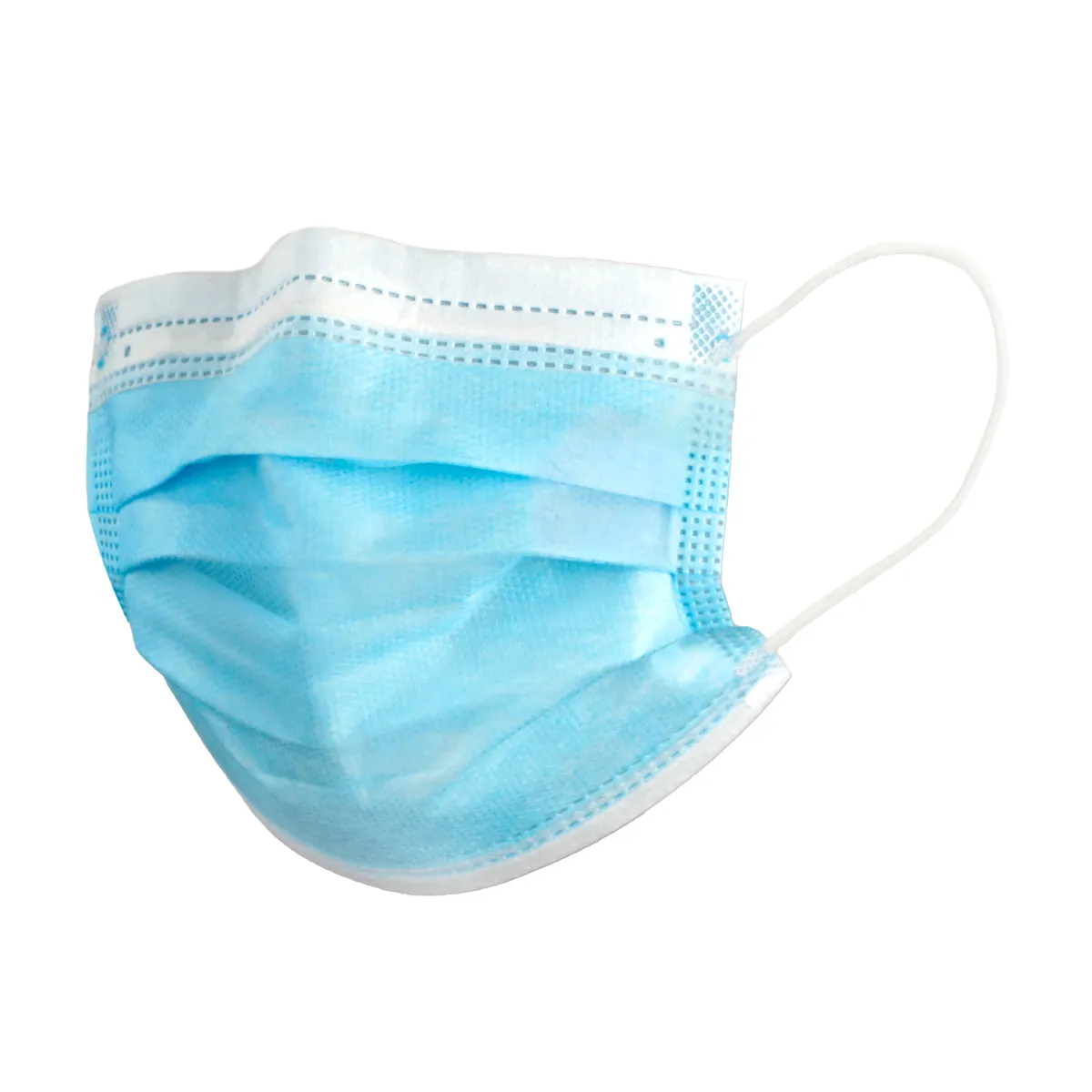 Youth 3-Layer Disposable Kids PPE Face Mask Angle View