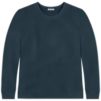 StringKing Men's Pima Cotton Crewneck Sweatshirt - Relaxed Fit, Navy, Front