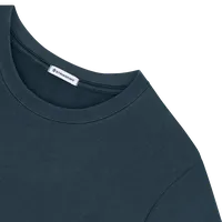 StringKing Men's Pima Cotton Crewneck Sweatshirt - Relaxed Fit, Navy, Detail