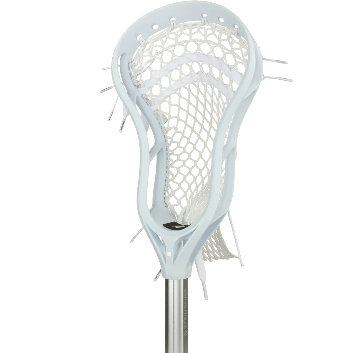 StringKing Complete 2 Senior Lacrosse Stick Angle White Silver