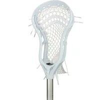 StringKing Complete 2 Senior Lacrosse Stick Angle White Silver
