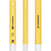 StringKing Men's Composite 2 Pro Faceoff - Bottom Lever, 155 Grams, White / Yellow, Top Section, Right, Front, Left