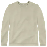 StringKing Men's Pima Cotton Crewneck Sweatshirt - Relaxed Fit, Khaki Green, Front