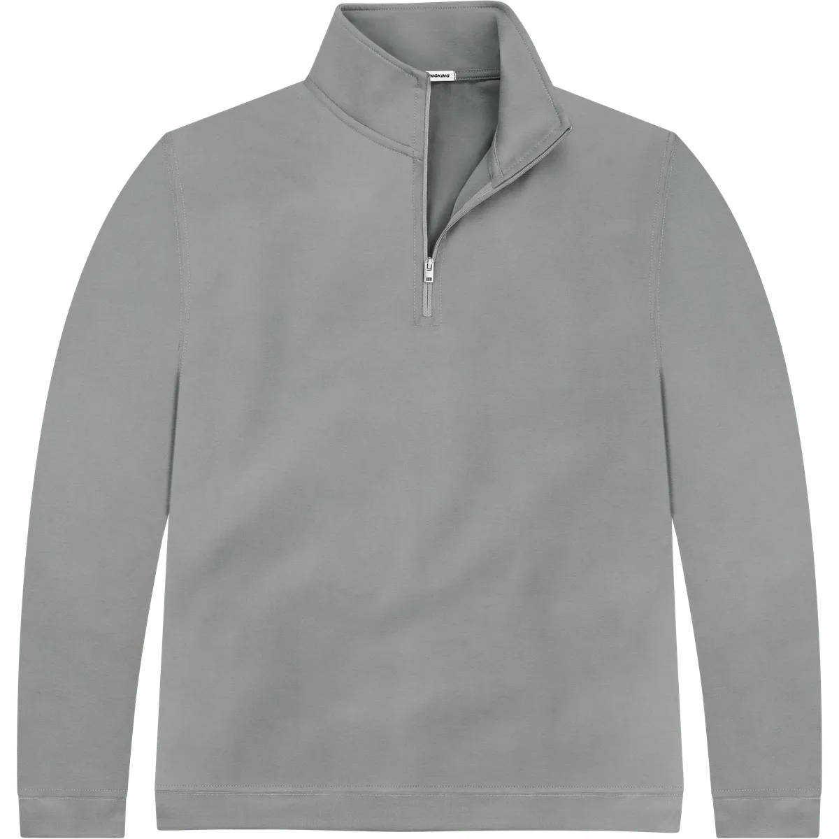 StringKing Men's StayCool Quarter Zip - Relaxed Fit, Gray, Front