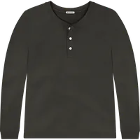 StringKing Men's Pima Terry Henley - Sharp Fit, Peat, Front
