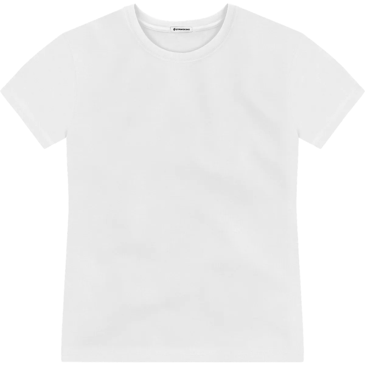 StringKing Men's Pima Terry Tee - Sharp Fit, White, Front