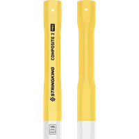 StringKing Composite 2 Pro Faceoff Double Lever - 175 Grams, White / Yellow, Top Section, Vertical, Right, Left