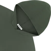 StringKing Men's Pima Jersey Hoodie - Sharp Fit, Moss, Detail