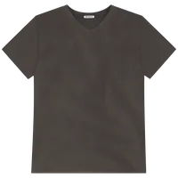 StringKing Men's FlexTech Short Sleeve V-Neck T-Shirt - Relaxed Fit, Charcoal, Front