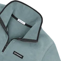 StringKing Women's Polartec Fleece Quarter Zip Pro - Relaxed Fit, Slate, Detail