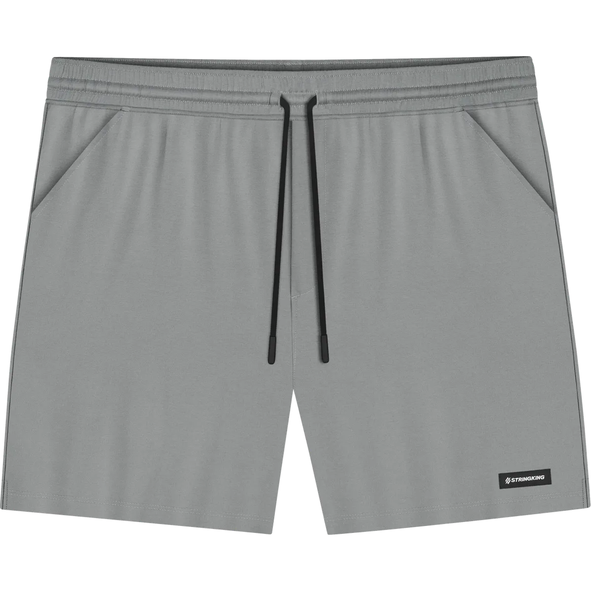 StringKing Men's Velocity Short - Relaxed Fit, Gray, 5 inch, Front