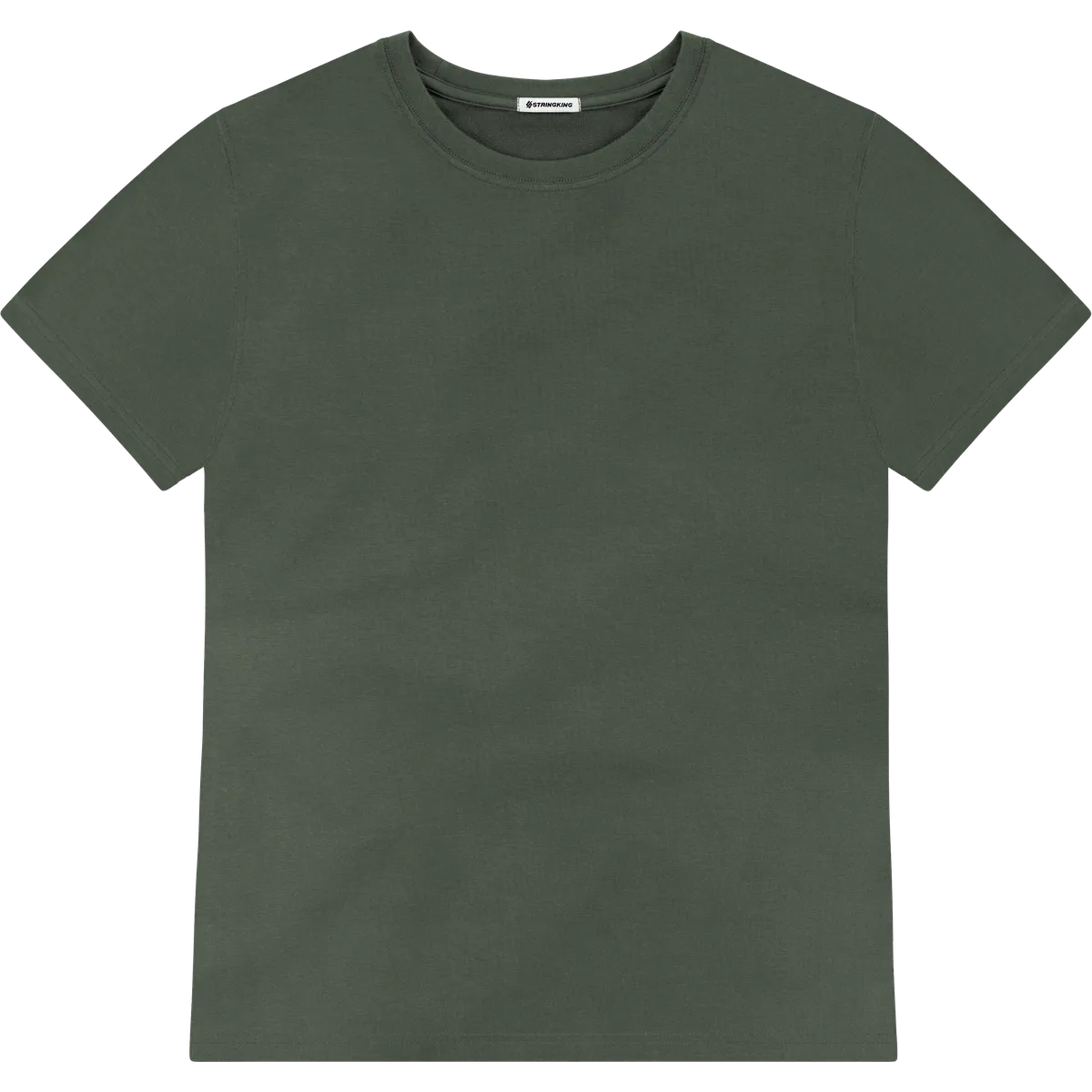 StringKing Men's Pima Terry Tee - Relaxed Fit, Moss, Front