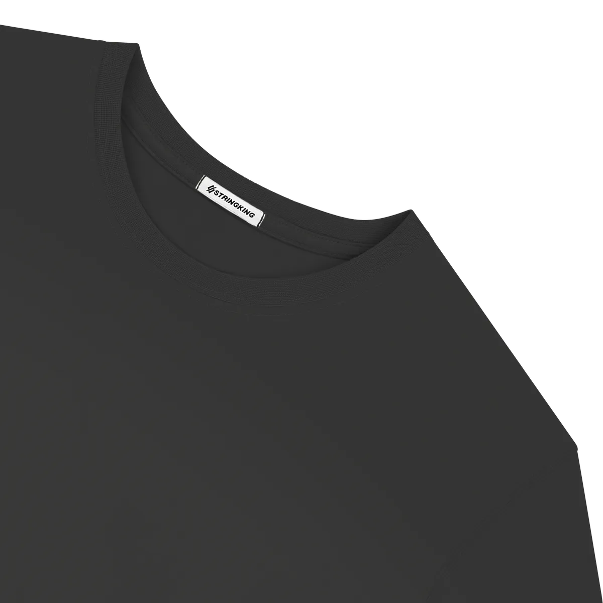 StringKing Men's StayCool Long Sleeve Tee - Relaxed Fit, Black, Detail